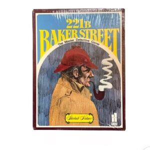 NIB Vtg 221B Baker Street The Master Detective Game Sherlock Holmes Board Game